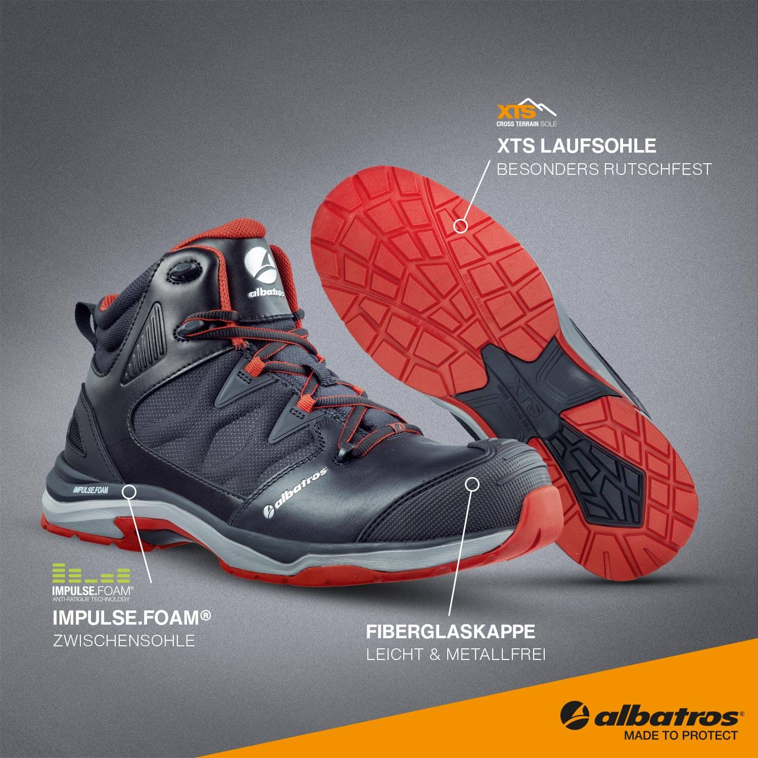 ULTRATRAIL MID|ALBATROS Sicherheitsschuhe S3 ESD | ISM Store